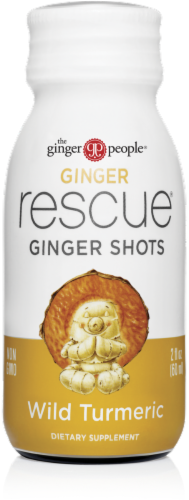 The Ginger People® Ginger Rescue® Wild Turmeric Ginger Shot 12 ct Perspective: front