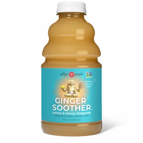 The Ginger People® Ginger Soother® Lemon & Honey Gingerade Perspective: front