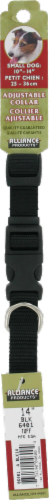 Alliance Small Black Dog Collar Perspective: front