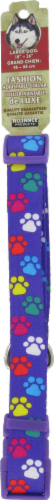 Alliance Purple Paws Large Dog Collar Perspective: front