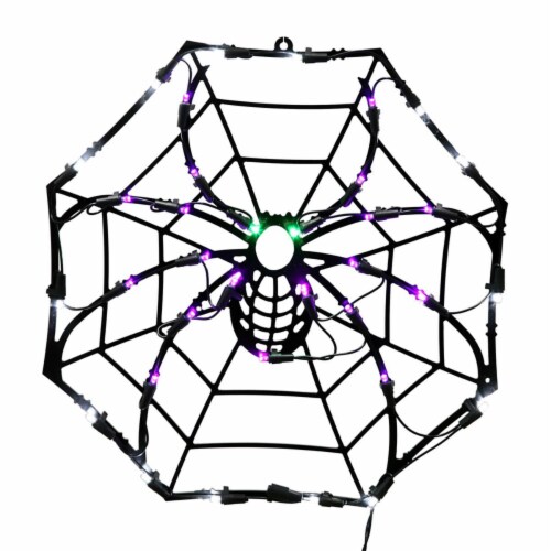 35Lt LEDSpider Web Window Decor 17x17 - X490456 Perspective: front