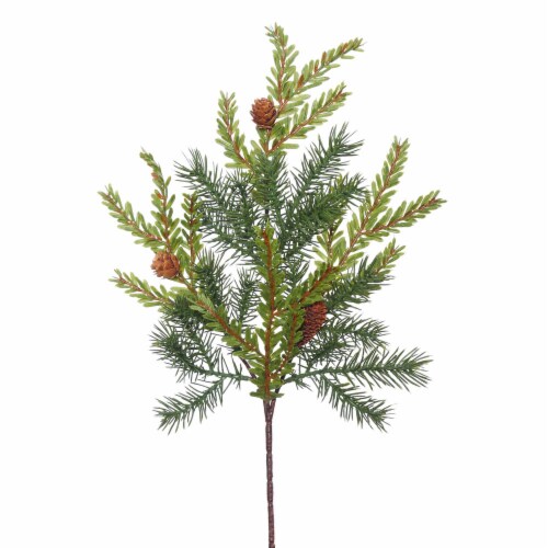 Vickerman 18  Hemlock-Angel Pine Spray w/Cones 11T - E151604 Perspective: front