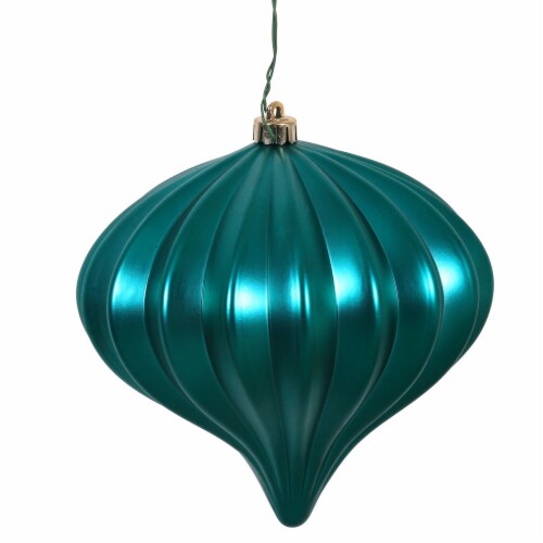 5.7  Teal Matte Onion UV Drilled 3/Bag - N151242DMV Perspective: front