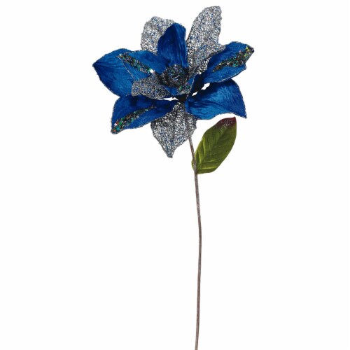 31  Blue Glitter Magnolia 13  Flower - O146202 Perspective: front