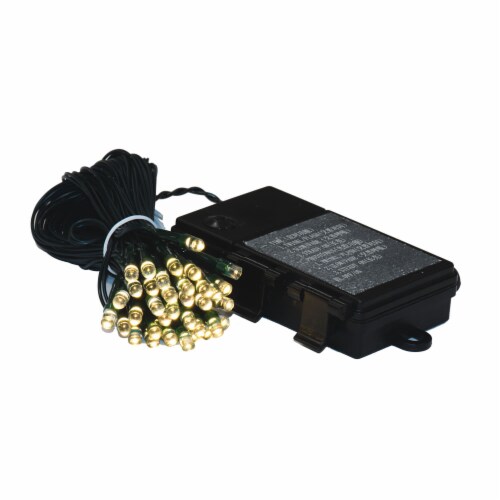 50Lt BO WmWht/Gw LED Outdoor Timer Set Perspective: front
