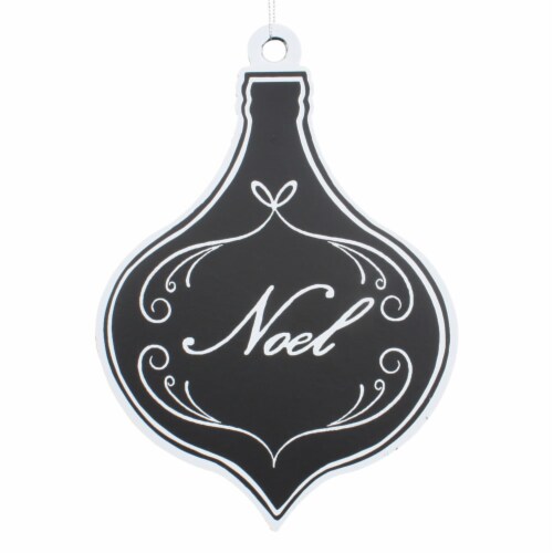 5.5  Black/White Flat Noel Onion 6/Bag Perspective: front