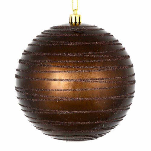 6  Chocolate Candy Glitter Ball 3/Bag Perspective: front