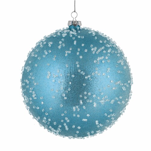 8  Baby Blue Ice Ball Ornament 2/Bag Perspective: front