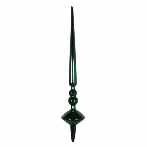 18  Midnt Green Shiny Cupola Finial 2Bag Perspective: front