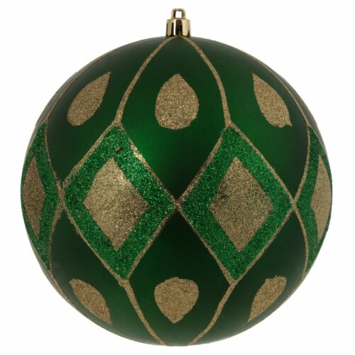 6 Green Matte Glitter Diamond 3/Bag, 1 - Kroger