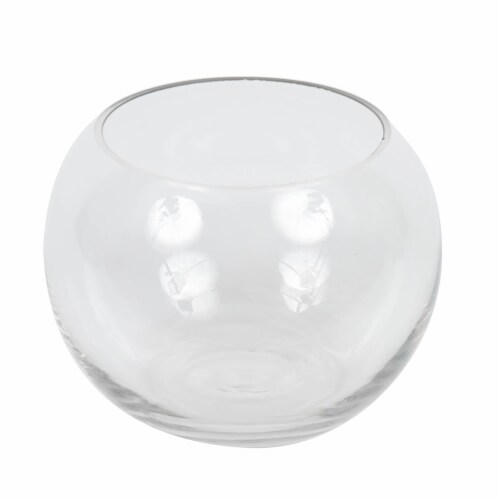 5  Clear Bubble Glass Container Set/2 - LG184301 Perspective: front