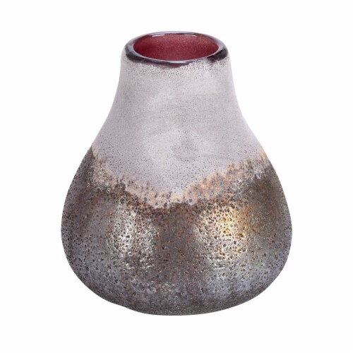 6  Milestone Gray Bottle Glass Vase - CM194405 Perspective: front