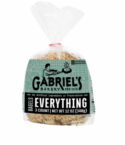 Gabriel's Bakery Everything Bagels Perspective: front