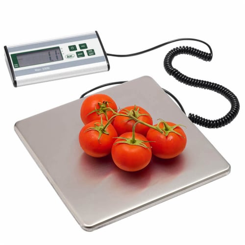 LEM Stainless Steel LED Digital Scale 330 Lb Max Capacity 10.5 x 10.5 1167 Perspective: front