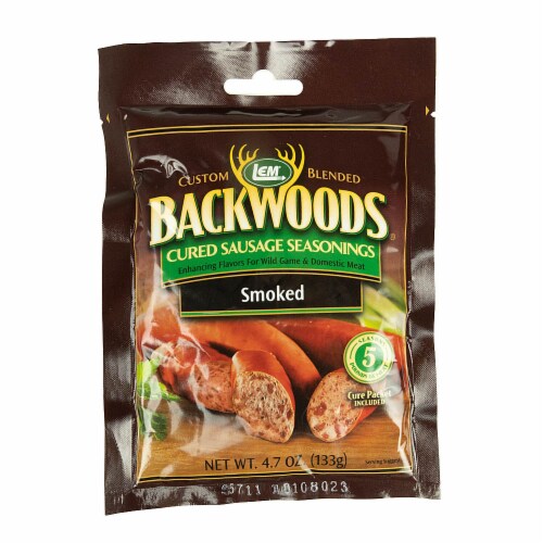 Smoked Cured Sausage Seasoning 4.7 Ounces Seasons 5 lbs of Meat Backwoods 9281 Perspective: front