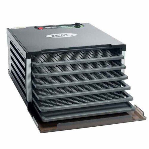 LEM Mighty Bite 5-Tray 550 Watt Countertop Dehydrator Temp Range Of 95-155F 1152 Perspective: front