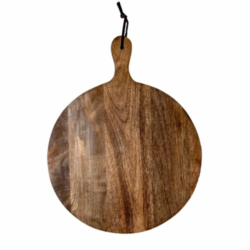 Heritage Lace FH-040 Artisan Wood 14'' Charcuterie Serving Board Natural Perspective: front