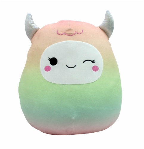 Squishmallows 16" Rainbow Yeti Plush Toy Perspective: front