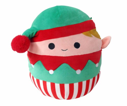 Squishmallows Elf Plush - Red/White Perspective: front