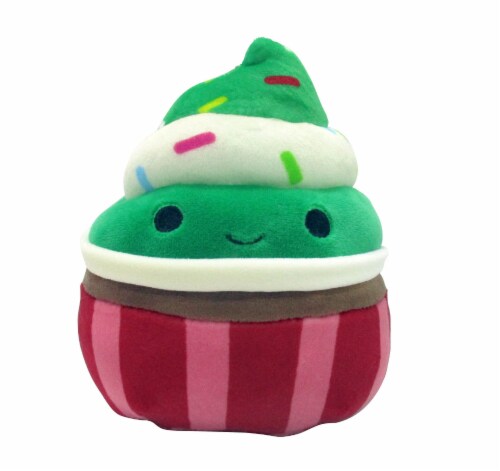 Squishmallows Cupcake Holiday Hair Squad Plush Perspective: front
