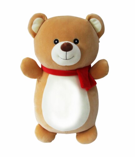 Squishmallows Hug Mees Bear Plush - Tan Perspective: front
