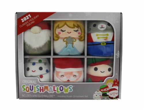 Squishmallow Holiday Classic Collection Christmas Ornaments Set of