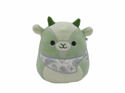 Squishmallows Goat with Straw and Bandana Plush - Mint, 5 in - Kroger