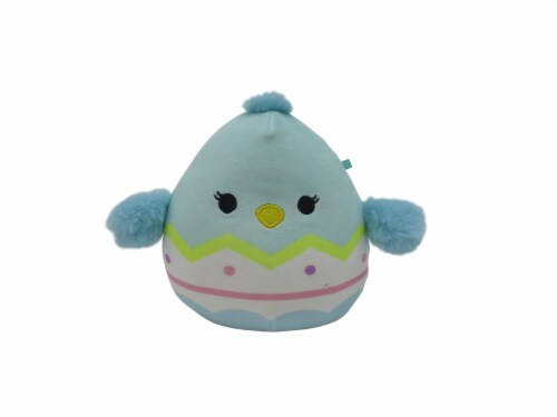 Squishmallows Chick in Easter Egg Plush - Teal Perspective: front