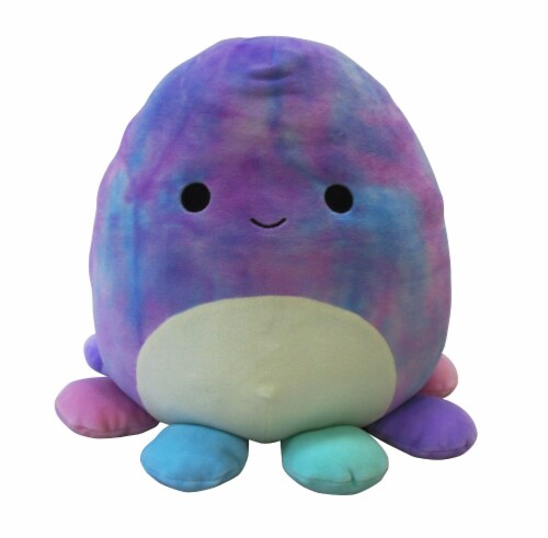 Squishmallows Tie Dyed Octopus Stuffed Toy Perspective: front