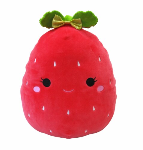 Squishmallows Strawberry Stuffed Toy Perspective: front