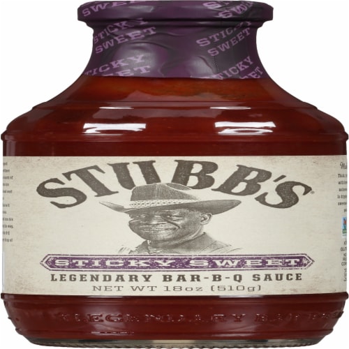 Stubb's Sticky Sweet Barbecue Sauce Perspective: front
