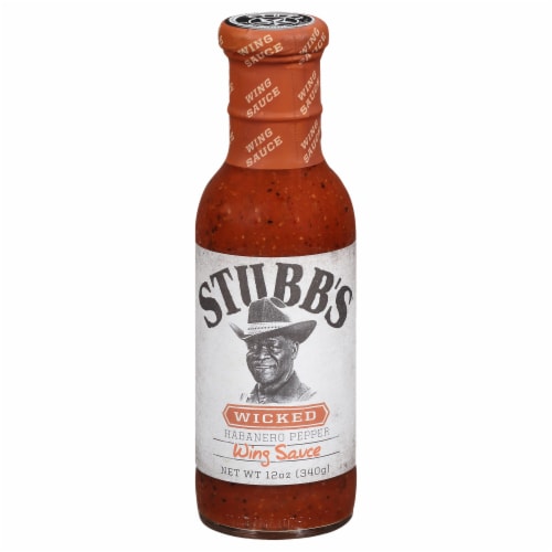 Stubb's® Wicked Habanero Original Chicken Wing Sauce Perspective: front