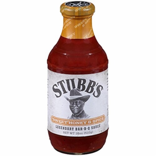 Stubb's® Sweet Honey & Spice Bar-B-Q Sauce Perspective: front