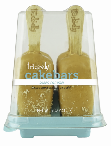 Ticklebelly Salted Caramel Cake Bars Perspective: front