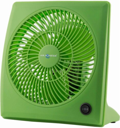 Air Monster Colors 7-Inch Personal Box Fan - Green Perspective: front