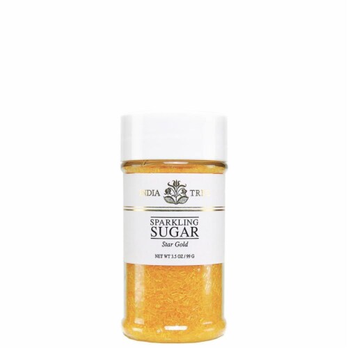 India Tree Star Gold Sparkling Sugar Perspective: front