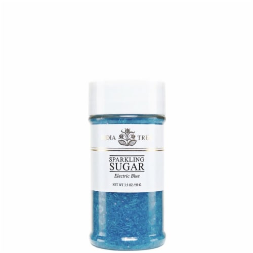 India Tree Electric Blue Sparkling Sugar Perspective: front
