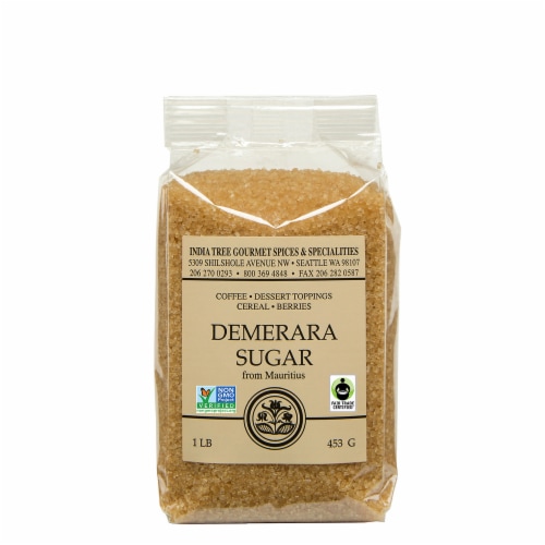 India Tree Gourmet Spices & Specialties Demera Cane Sugar Perspective: front