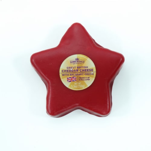 Somerdale Great British Cheddar Cheese with Balsamic Onion Perspective: front