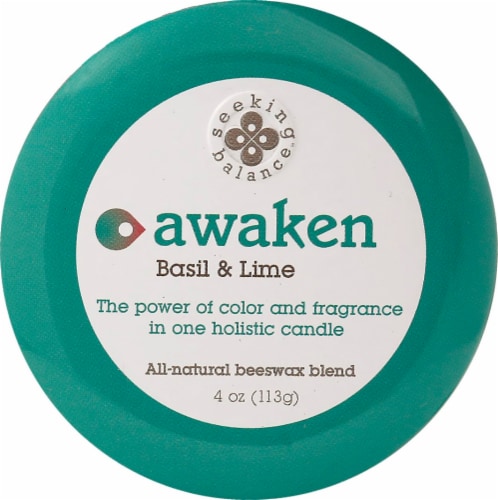Root Candles Seeking Balance Awaken Traveler Tin Candle Perspective: front