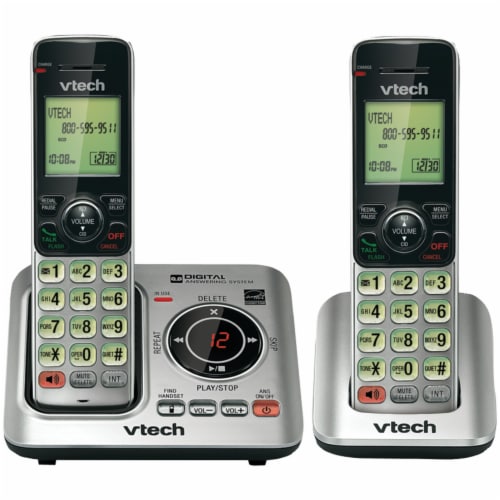 DECT 6.0 Corded Cordless Expandable Phone Combo with Caller ID, Call Waiting, and Answering Perspective: front