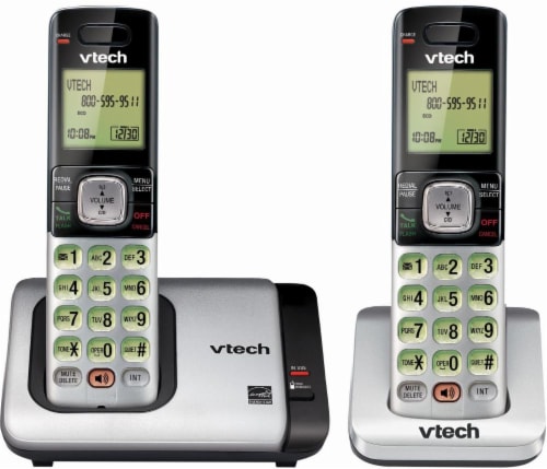 VTech 2-Handset Cordless Phone Set Perspective: front