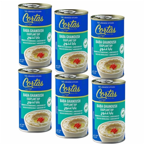 Cortas- Baba Ghanoush Eggplant Dip, 6.5 oz, Pack of 6 Perspective: front