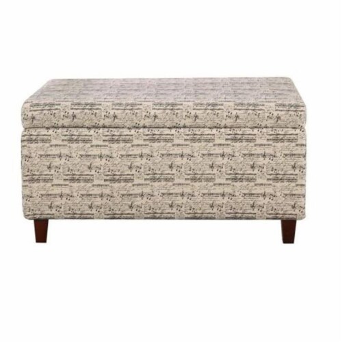 Patterned storage ottoman deals