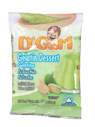 D'Gari™ Pistachio Gelatin Dessert Perspective: front