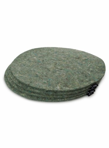ETHICA Recycled round felt trivets – Set of 4 Perspective: front