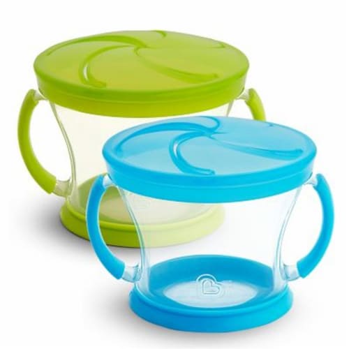 Munchkin® Snack Catcher® Snack Containers - Blue/Green, 2 pk - Kroger