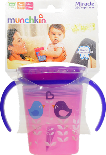 Munchkin Miracle 360 Deco Trainer Cup 6oz Perspective: front