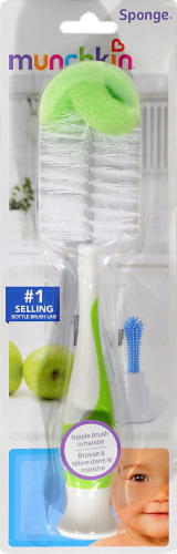 Munchkin Sponge Bottle Brush Perspective: front