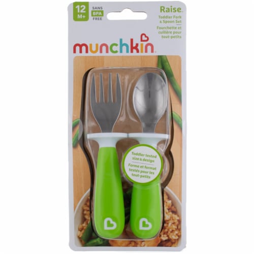 Munchkin® Toddler Fork & Spoon Toddler Utensils - Assorted Colors, 2 ct -  Food 4 Less